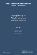 Superplasticity in Metals, Ceramics, and Intermetallics: Volume 196