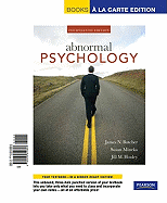 Supplement: Abnormal Psychology, Unbound (for Books a la Carte Plus) - Abnormal Psychology: International Edition 14/E