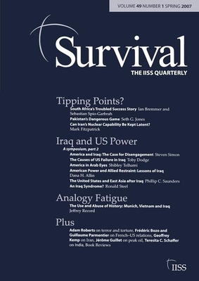 Survival 49.1: Survival 49.1, Spring 2007 - Allin, Dana (Editor)