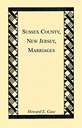 Sussex County, New Jersey, Marriages