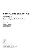 Syntax and Semantics