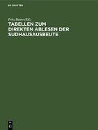 Tabellen Zum Direkten Ablesen Der Sudhausausbeute: Unter Zugrundelegung Der Durch Das Neue Bayer. Malzaufschlaggesetz Vom 18. Mrz 1910 Vorgeschriebenen Berechnungsformel