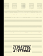 Tablature Notebook: Guitar Tabs & College Ruled Paper Combination - Yellow