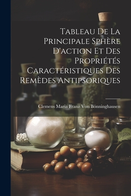 Tableau De La Principale Sphre D'action Et Des Proprits Caractristiques Des Remdes Antipsoriques - Von Bnninghausen, Clemens Maria Franz