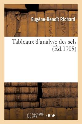 Tableaux d'Analyse Des Sels - Richard