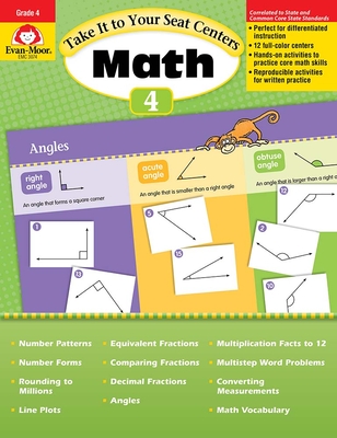 Take It to Your Seat Math Centers Grade 4 - Evan-Moor Corporation