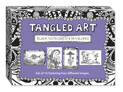 Tangled Art Blank Notecards & Envelopes: Set of 16 Featuring Four Different Images