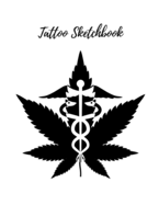 Tattoo Sketckbook: Tattoo Artist Sketchbook With Prompts For Drawing, Consultations And Creating Your Own Designs - Cute Gold Eagle