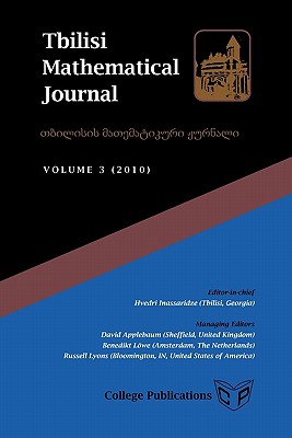 Tbilisi Mathematical Journal Volume 3 (2010) - Inassaridze, Hvedri (Editor)