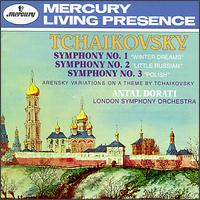Tchaikovsky: Symphonies Nos. 1-3; Arensky: Variations on a Theme of Tchaikovsky - Philharmonia Hungarica; London Symphony Orchestra; Antal Dorti (conductor)