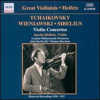 Tchaikovsky, Wieniawski, Sibelius: Violin Concertos - Jascha Heifetz (violin); London Philharmonic Orchestra