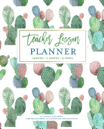 Teacher Lesson Planner, Undated 12 Months & 52 Weeks for Lesson Planning, Time Management & Classroom Organization: Elegant Muted Classic Womens Damask Pattern Instructor Plan Calendar Book