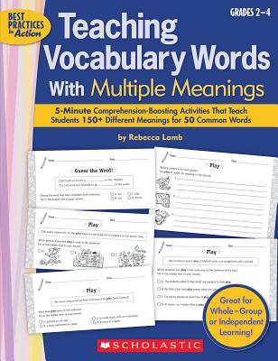 Teaching Vocabulary Words with Multiple Meanings - Lamb, Rebecca