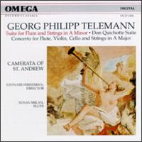 Telemann: Don Quichotte Suite, etc. - Camerata of St. Andrew; Susan Milan (flute)