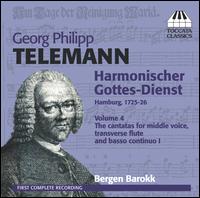 Telemann: Harmonischer Gottes-Dienst, Vol. 4 - Bergen Barokk; Franz Vitzhum (counter tenor); Hans Knut Sveen (organ); Hans Knut Sveen (harpsichord);...