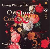 Telemann: Overtures, Sonatas & Concertos, Vol. 5 - Anne Rhrig (violin); Musica Alta Ripa; Ulla Bundies (violin)