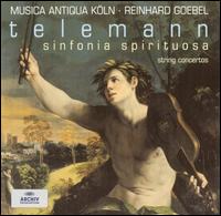 Telemann: Sinfonia spirituosa; String Concertos - Jaap ter Linden (viola da gamba); Mary Utiger (violin); Musica Antiqua Kln; Reinhard Goebel (violin);...