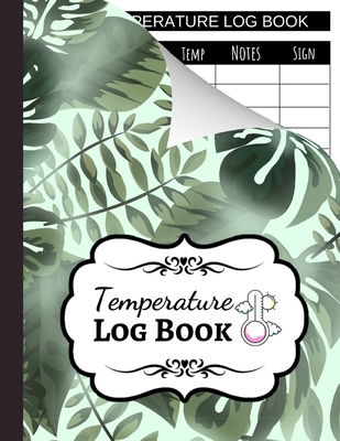 Temperature Log Book: Sheets Regulating / Medical Log Book / Fridge Temperature Control / Tracker / Health Organizer - Press, Pink Panda