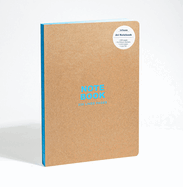 Teneues - Notebook Hardcover A4 - 230 Lined Pages with Lay Flat Binding, Kraft and Neon Blue: A4 Notebook: Large Format Hardcover A4 Style Notebook with Special Features