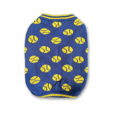 Tennis Balls - Dog Sweater (Small) - Brass Monkey, Brass, and Mudpuppy