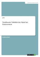 Testtheorie. Validitt der Skala bei Extraversion