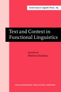 Text and Context in Functional Linguistics