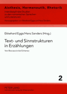 Text- Und Sinnstrukturen in Erzaehlungen: Von Boccaccio Bis Echenoz