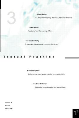 Textual Practice 10.3 - Sinfield, Alan, Professor (Editor)