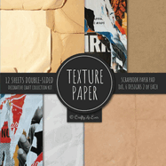 Texture Paper for Collage Scrapbooking: Old Parchment Decorative Paper for Crafting