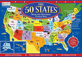 The 50 States Book and Magnetic Puzzle Map: Reader's Digest Learning - Reader's Digest (Creator)