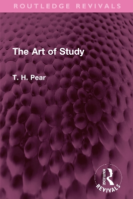 The Art of Study - Pear, T H