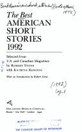 The Best American Short Stories 1992 - Kenison, Katrina (Editor), and Stone, Robert B, PH.D. (Editor)