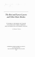 The Best and Fynest Lawyers and Other Raire Bookes