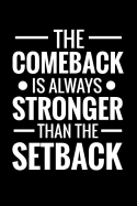 The Comeback is always Stronger than the Setback: Guided Sobriety Journal for Addiction Recovery - 60 Days Planner for Alcoholism & Drug Addiction Rehab