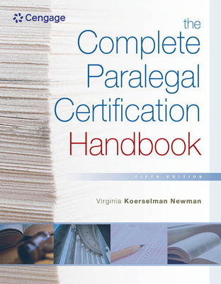 The Complete Paralegal Certification Handbook - Newman, Virginia