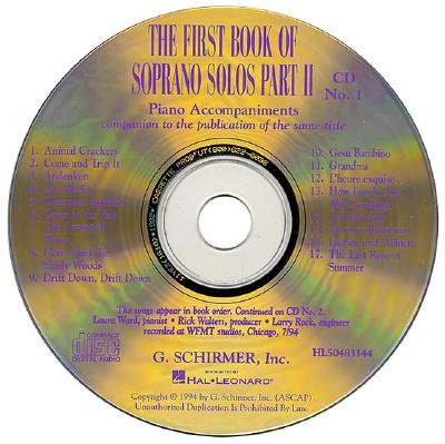 The First Book of Soprano Solos, Part 2 - G Schirmer Inc (Creator)