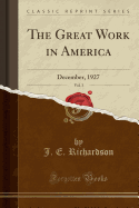 The Great Work in America, Vol. 3: December, 1927 (Classic Reprint)