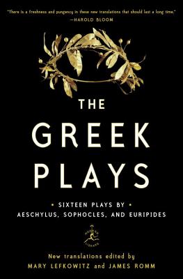 The Greek Plays - Lefkowitz, Mary