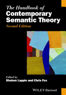 The Handbook of Contemporary Semantic Theory - Lappin, Shalom, and Fox, Chris