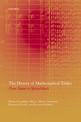 The History of Mathematical Tables: From Sumer to Spreadsheets - Campbell-Kelly, Martin (Editor), and Croarken, Mary (Editor), and Flood, Raymond (Editor)