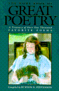 The Home Book of Great Poetry - Stevenson, Burton Egbert