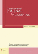 The International Journal of Learning: Volume 16, Number 5