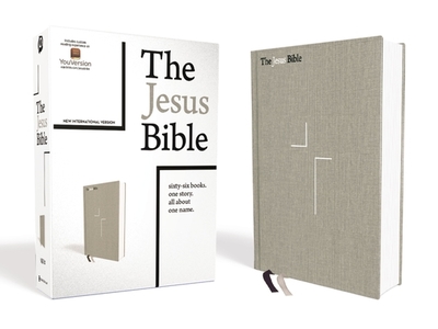 The Jesus Bible, NIV Edition, Cloth over Board, Gray Linen, Comfort Print - Passion Publishing (General editor), and Giglio, Louie (Introduction by)