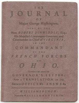 The Journal of Major George Washington: Dark Brown Lined Journal - Discovery Books LLC (Editor)