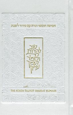 The Koren Talpiot Shabbat Humash: Humash & Shabbat Siddur with English Instructions, Askenaz, White Leather - Koren Publishers Jerusalem (Editor)