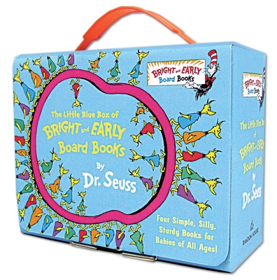 The Little Blue Boxed Set of 4 Bright and Early Board Books: Hop on Pop; Oh, the Thinks You Can Think!; Ten Apples Up on Top!; The Shape of Me and Other Stuff - Dr Seuss