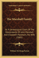 The Marshall Family: Or a Genealogical Chart of the Descendants of John Marshall and Elizabeth Markham, His Wife, Sketches of Individuals and Notices of Families Connected with Them