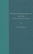 The Noises of American Literature, 1890-1985: Toward a History of Literary Acoustics