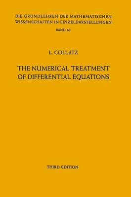 The Numerical Treatment of Differential Equations - Collatz, Lothar, and Williams, P G (Translated by)