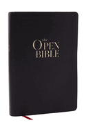 The Open Bible: Read and Discover the Bible for Yourself (Nkjv, Black Leathersoft, Red Letter, Comfort Print, Thumb Indexed)